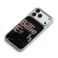 Billie Eilish profile and name iPhone 17 Pro Max Electroplated Silver Case2