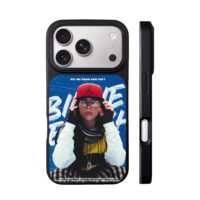 Billie Eilish red Jordan cap iPhone 17 Pro Max Black Case