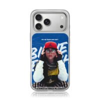 Billie Eilish red Jordan cap iPhone 17 Pro Max Electroplated Silver Case1