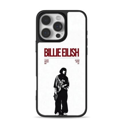 Billie Eilish silhouette art iPhone 16 Pro Max Black Case