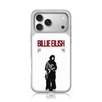 Billie Eilish silhouette art iPhone 17 Pro Max Electroplated Silver Case1