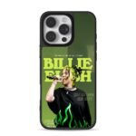 Billie Eilish sing on green iPhone 16 Pro Max Black Case