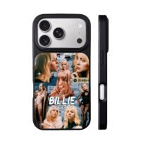 Billie Eilish sparkly collage iPhone 17 Pro Max Black Case