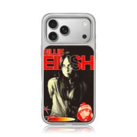 Billie Eilish Supreme halftone iPhone 17 Pro Max Electroplated Silver Case1