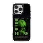 BillieEilishgreenHTEverprint iPhone 16 Pro Max Black Case