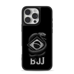 BJJ coiled snake Brazil flag Phone Case for iPhone 11-17 & Samsung Galaxy S24-S26