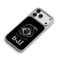 BJJ coiled snake Brazil flag iPhone 17 Pro Max Electroplated Silver Case2