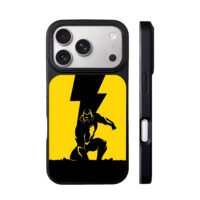 Black Adam lightning yellow iPhone 17 Pro Max Black Case