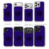 Black Alfa Romeo badge on dark blue background Chris Brown Phone Case Black Electroplated Silver For Iphone 11 To 17
