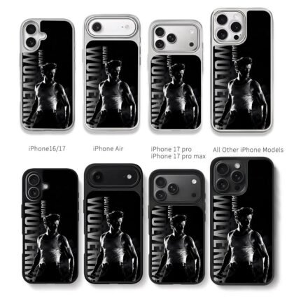 Black and white Wolverine WOLVERINE Chris Brown Phone Case Black Electroplated Silver For Iphone 11 To 17