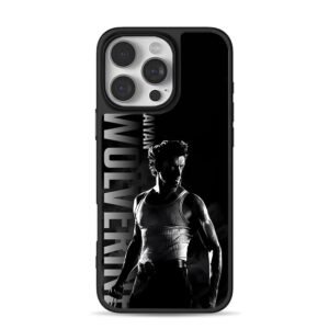 Black and white Wolverine WOLVERINE iPhone 16 Pro Max Black Case