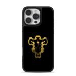 Black Bulls logo Black Clover iPhone 16 Pro Max Black Case