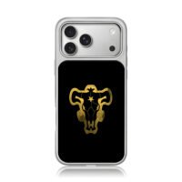 Black Bulls logo Black Clover iPhone 17 Pro Max Electroplated Silver Case1
