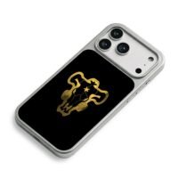 Black Bulls logo Black Clover iPhone 17 Pro Max Electroplated Silver Case2