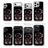 Black Clover Asta demon sword Chris Brown Phone Case Black Electroplated Silver For Iphone 11 To 17