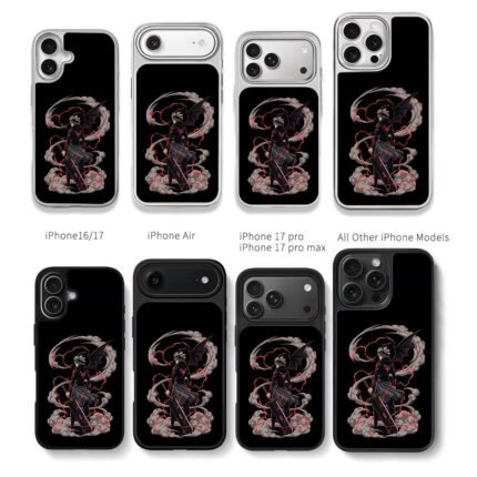 Black Clover Asta demon sword Chris Brown Phone Case Black Electroplated Silver For Iphone 11 To 17