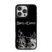Black Clover Asta line art iPhone 16 Pro Max Black Case