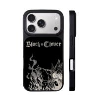 Black Clover Asta line art iPhone 17 Pro Max Black Case
