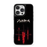 Black Clover red dark swords iPhone 16 Pro Max Black Case