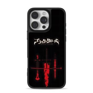 Black Clover red dark swords iPhone 16 Pro Max Black Case