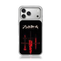 Black Clover red dark swords iPhone 17 Pro Max Electroplated Silver Case1