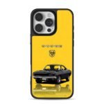 Black Dodge muscle car yellow iPhone 16 Pro Max Black Case
