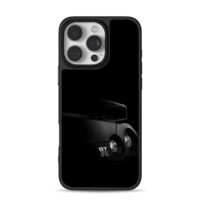 Black GTR sports car rear logo iPhone 16 Pro Max Black Case