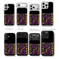 Black Mamba purple flower art Chris Brown Phone Case Black Electroplated Silver For Iphone 11 To 17
