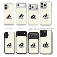 Black mammoth logo Mammoth company Chris Brown Phone Case Black Electroplated Silver For Iphone 11 To 17