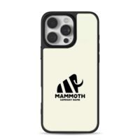Black mammoth logo Mammoth company iPhone 16 Pro Max Black Case
