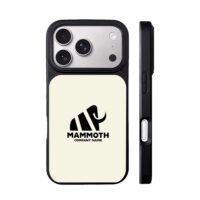 Black mammoth logo Mammoth company iPhone 17 Pro Max Black Case