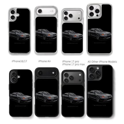 Black Nissan R32 Markaryan Chris Brown Phone Case Black Electroplated Silver For Iphone 11 To 17