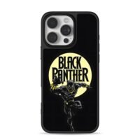 Black Panther superhero art iPhone 16 Pro Max Black Case