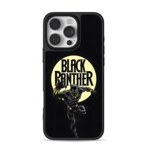 Black Panther superhero art iPhone 16 Pro Max Black Case