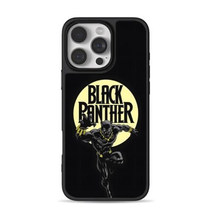 Black Panther superhero art iPhone 16 Pro Max Black Case