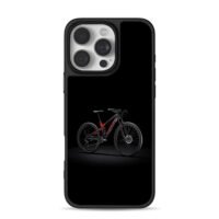 Black red Trek MTB on dark iPhone 16 Pro Max Black Case