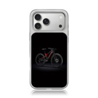 Black red Trek MTB on dark iPhone 17 Pro Max Electroplated Silver Case1
