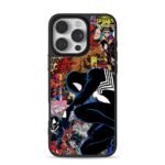 Black Suit Spider Man Venom Collage Phone Case for iPhone 11-17 & Samsung Galaxy S24-S26