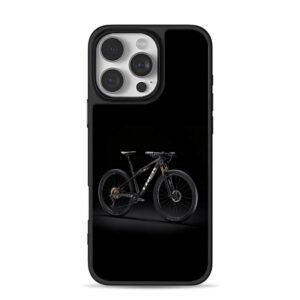 Black Trek MTB dark backdrop iPhone 16 Pro Max Black Case