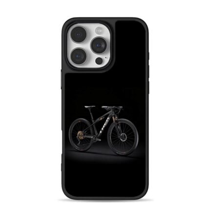 Black Trek MTB dark backdrop iPhone 16 Pro Max Black Case