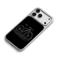 Black Trek MTB dark backdrop iPhone 17 Pro Max Electroplated Silver Case2