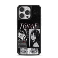 Black white Tomie horror manga art iPhone 16 Pro Max Black Case