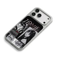 Black white Tomie horror manga art iPhone 17 Pro Max Electroplated Silver Case2