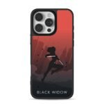 Black Widow batons red city iPhone 16 Pro Max Black Case
