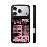 Blackpink member names collage iPhone 17 Pro Max Black Case