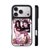 Blackpink pink digital single iPhone 17 Pro Max Black Case
