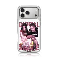 Blackpink pink digital single iPhone 17 Pro Max Electroplated Silver Case1