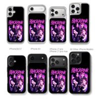 BLACKPINK pink kpop poster Chris Brown Phone Case Black Electroplated Silver For Iphone 11 To 17