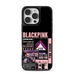 Blackpink Pink Venom Born Pink Phone Case for iPhone 11-17 & Samsung Galaxy S24-S26