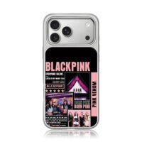 Blackpink Pink Venom Born Pink iPhone 17 Pro Max Electroplated Silver Case1